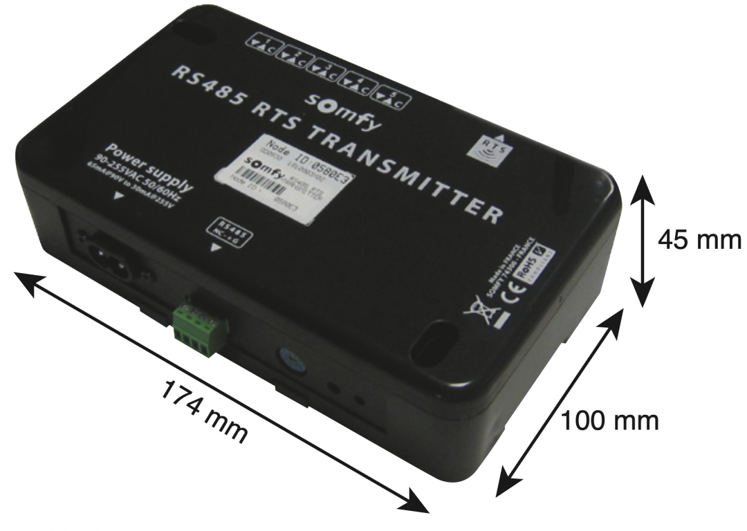 Somfy RS485 RTS Transmitter Somfy RS485 RTS Transmitter